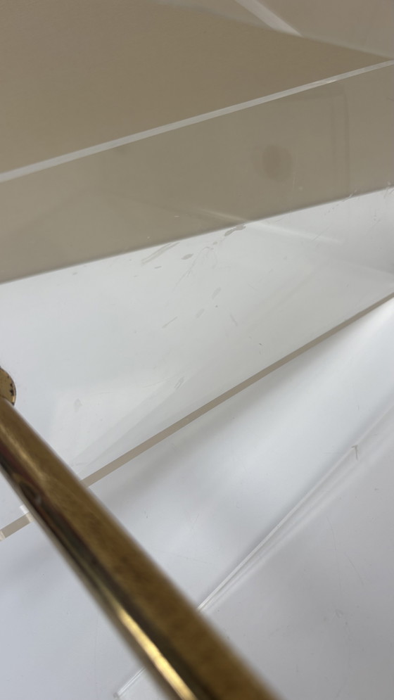Image 1 of Portariviste vintage in plexiglass acrilico David Lange Roche Bobois