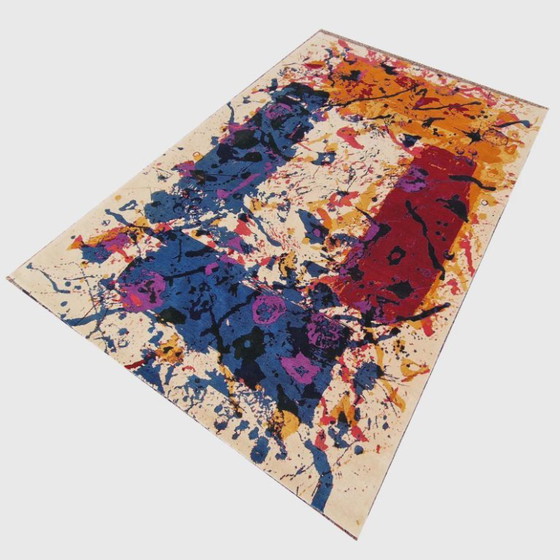 Alfombra Sam Francis sin título SF-267 – Lana de seda anudada a mano sobre algodón – 205 x 290 cm – Wool (photo 4 of 10)