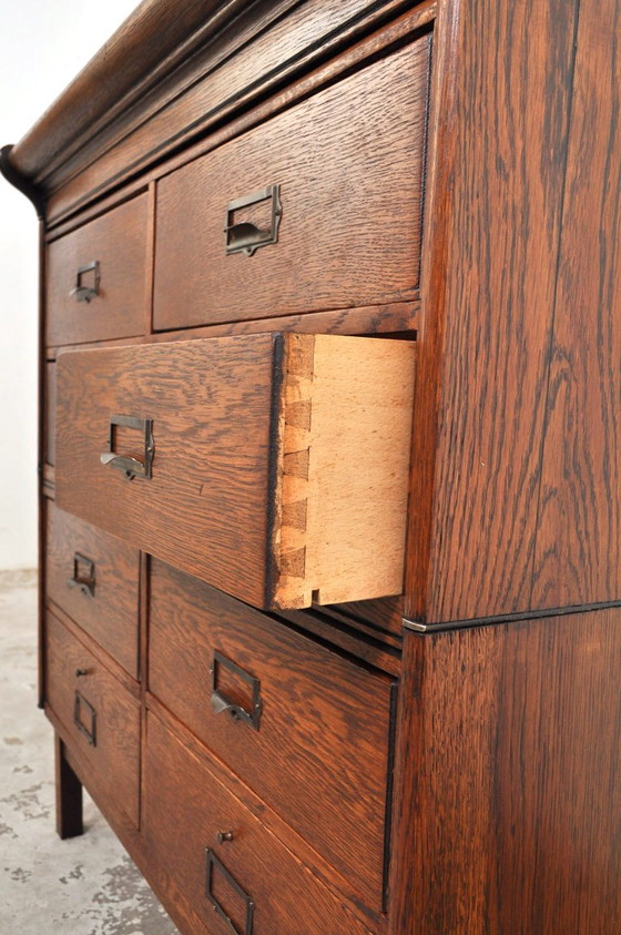 Cassettiera antica Globe Wernicke, primi del '900. – Cassettiere, Wood (photo 3 of 14)