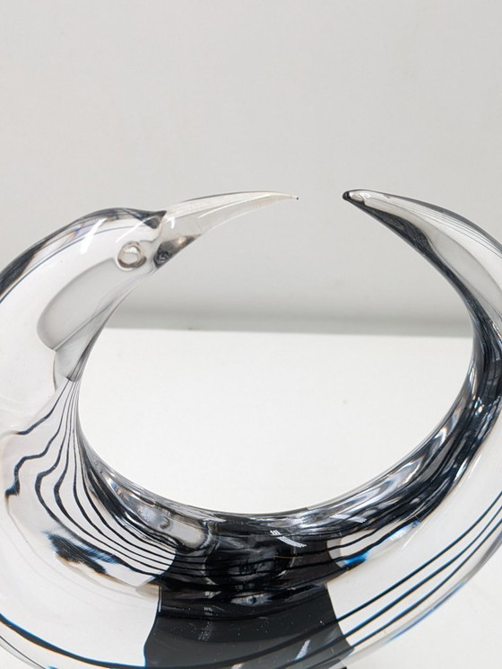 Image 1 of Sculptuur, Halve maan - 36 cm - Glas