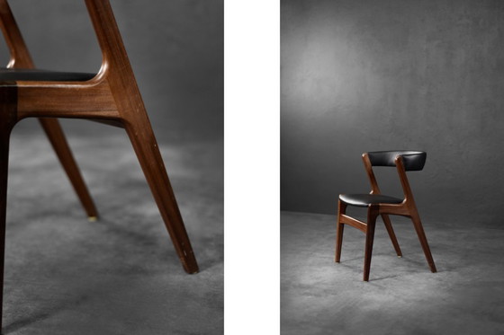 Image 1 of Vintage Mid-Century Danish Modern Teak Office Chair Model Fire by Kai Kristiansen