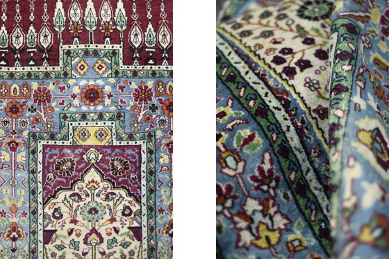 Image 1 of Vintage Hand-Woven Middle Eastern Oriental Baluch Prayer Rug, 1960s