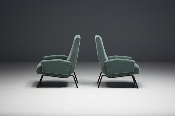 Image 1 of Mid Century Modern Lounge Chairs im Stil von Gastone Rinaldi, Italien, 1950er Jahre