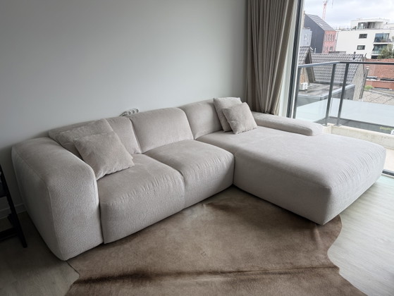 Luxuriöses Hannah Ecksofa ecru/beige 301 x 200 cm (neuwertig) – Richter Young Design, Textile (photo 4 of 6)