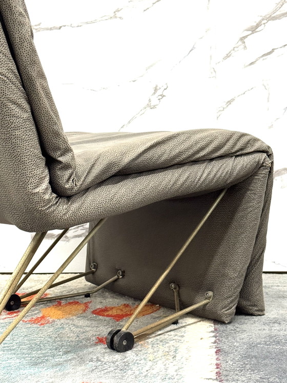 Image 1 of Lounge Chair Armchair Geometric Design Postmodern Modern 1980's