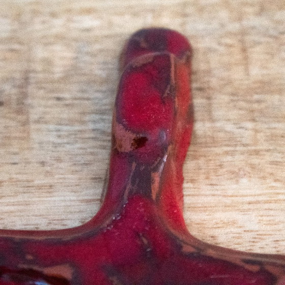 Image 1 of Crucifijo de cerámica abstracto de estilo moderno de mediados de siglo, de época.
