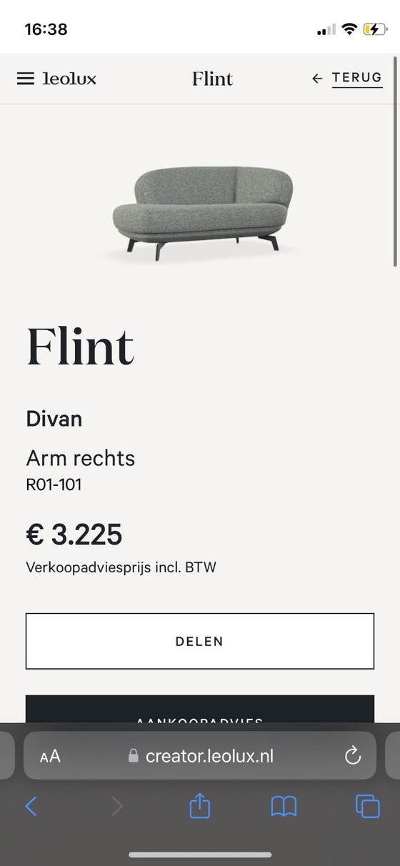 Image 1 of Flint Divan Leolux Monza Melange Neu