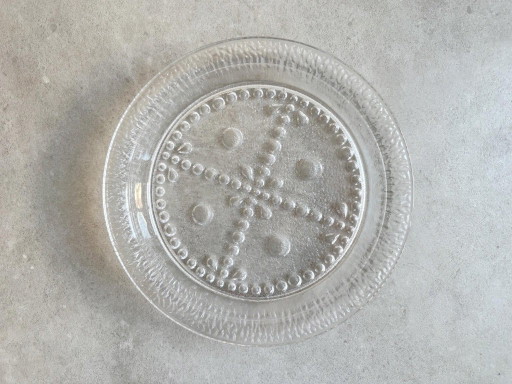 1x Large Vintage Scandinavian Glass Serving Dish – tafelwaar