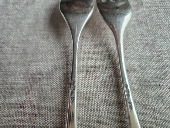 Rosenthal Cutlery Set with Golden Accents, Silver, Klassiek (photo 9 of 9)
