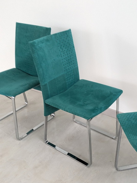 Image 1 of Chaise - Acier, tissu - Four Vintage Chairs