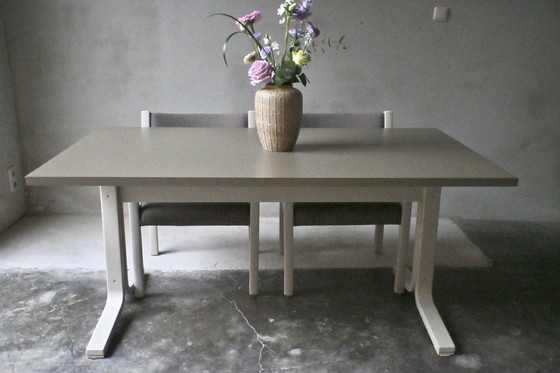 Image 1 of Pastoe dining table set with 4 chairs Pierre Mennen