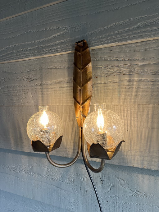 Vintage Hollywood Regency wall lamp