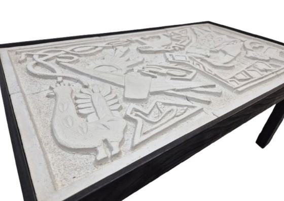 Image 1 of Table basse mouvement CoBrA vers 1960