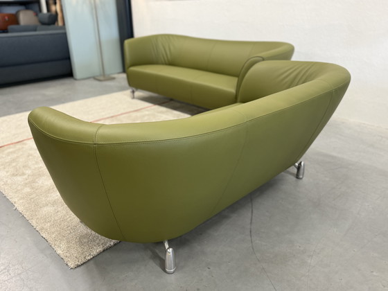 Image 1 of 2 Leolux Pupilla Sofas, 3- und 2-Sitzer, Sensogrün