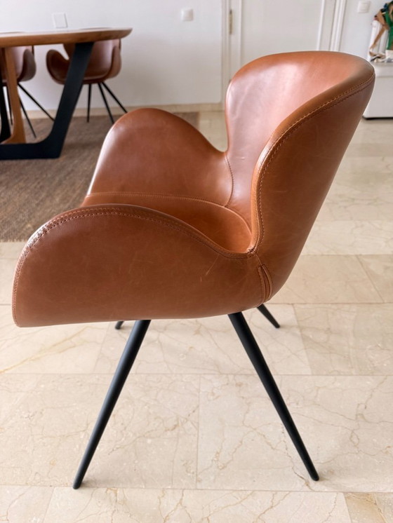 Image 1 of Leather Chairs 6 pcs