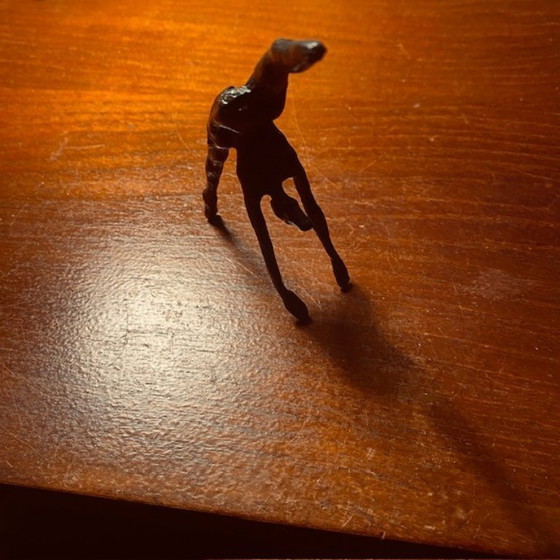 Image 1 of Elegant pewter figurine – lady in handstand (11.5 cm)