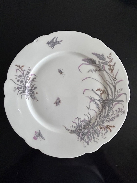 8 Porcelain Plates and Platter Ch. Pillivuyt & Cie – Crockery (photo 11 of 16)