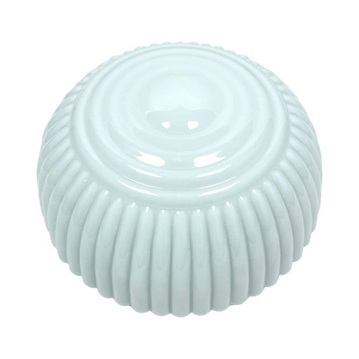 Art Deco geribbelde plafondlamp van Polam Wilkasy, Polen, jaren 70.