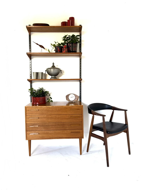 Image 1 of Parete attrezzata modulare vintage, Kai Kristiansen anni '60