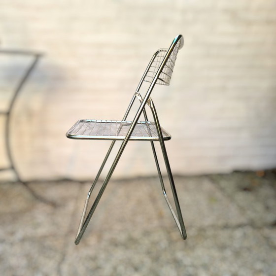 Chaise pliante Ted Net Design Niels Gammelgaard pour IKEA, Chrome – Chaises pliantes (photo 2 of 8)