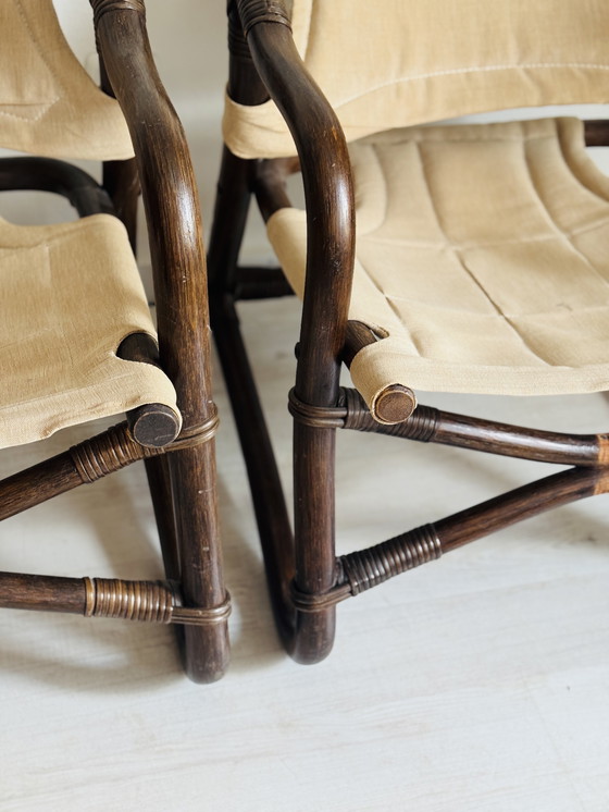 Image 1 of St Ikea Espri safari chairs plus table 1970s