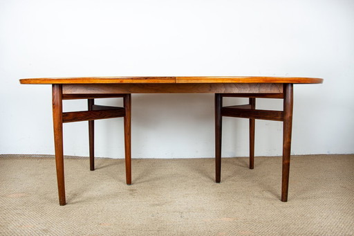 Very Large Danish Extensible Dining Table in Rosewood Model 212 by Arne Vodder for Sibast 1960