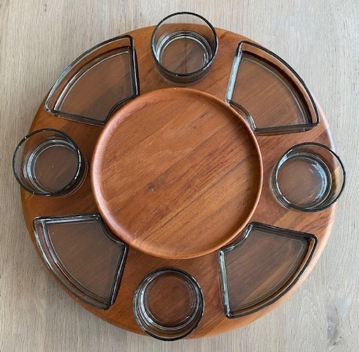 Digsmed / Holmegaard Lazy Susan double snack carousel