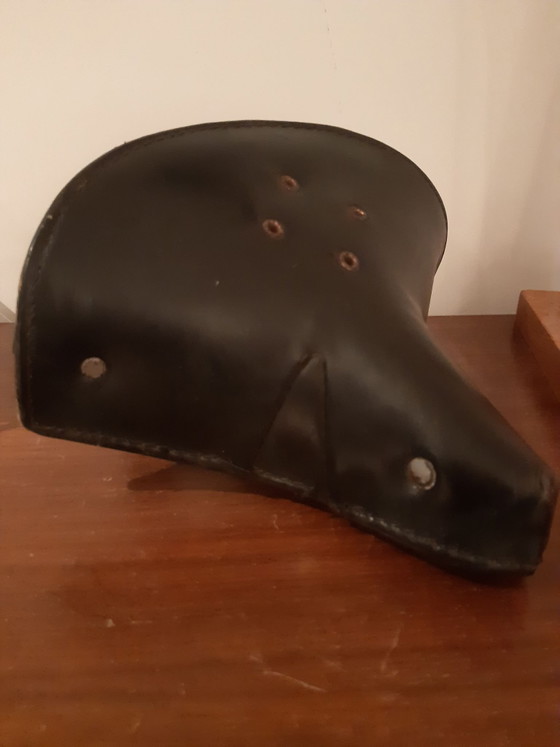 Vintage fietszadel  super selecta – Decoratieve objecten, Leer, Metaal (photo 6 of 8)
