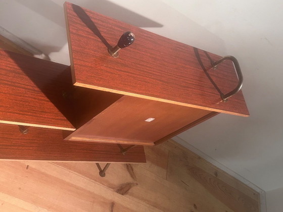 Image 1 of Mobile bar/scaffale in stile Mid-Century Modern anni Cinquanta