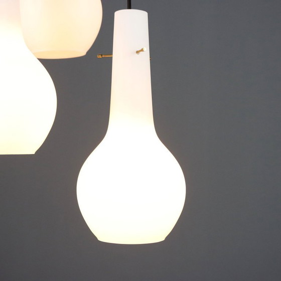 Lampada a Tre Luci Anni '60 – Lampade a sospensione, Glass (photo 4 of 10)