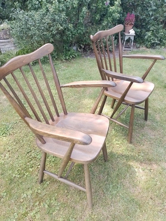 Image 1 of Eethoek, pannelli in legno, 2 pannelli per le braccia e 2 pannelli per le braccia.