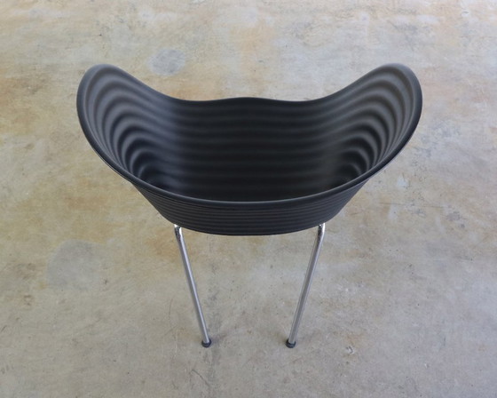 Image 1 of 5x Vitra Tom Vac Stuhl schwarz von Ron Arad