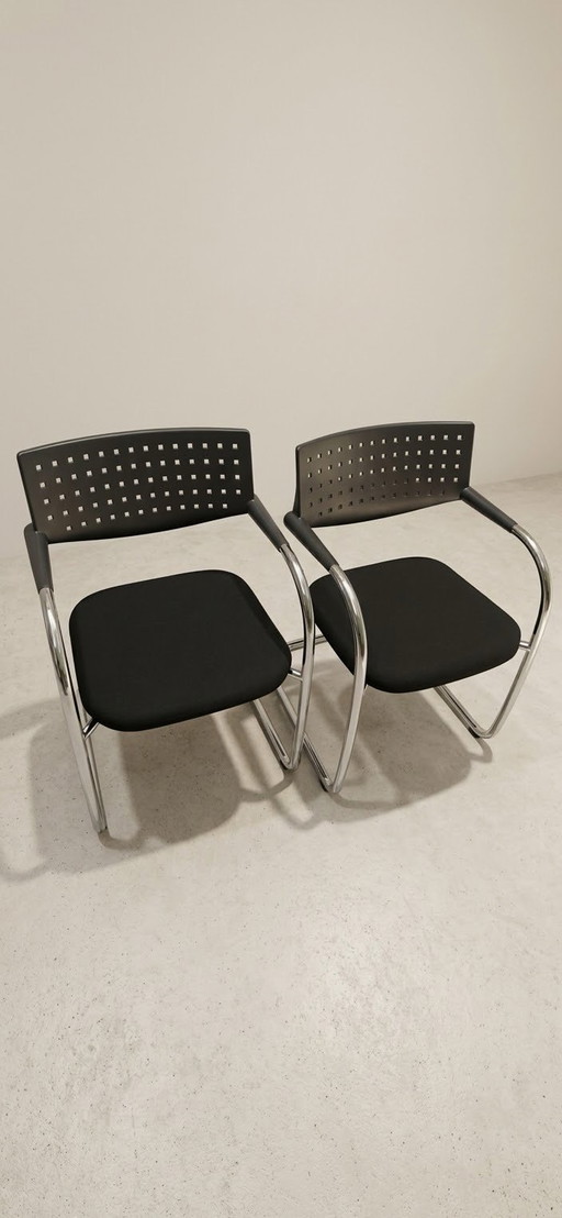 Lot de 2 Chaises Originales Vitra Visavis – Antonio Citterio
