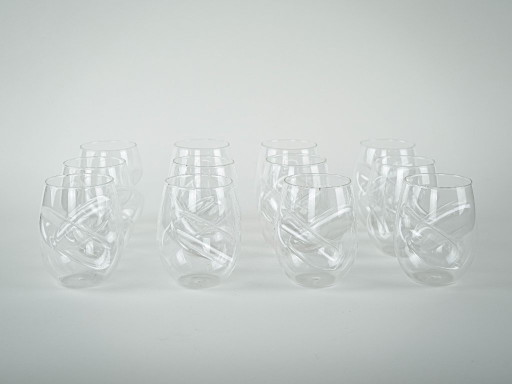Set of glasses, Danish design, 1970s, made in Denmark