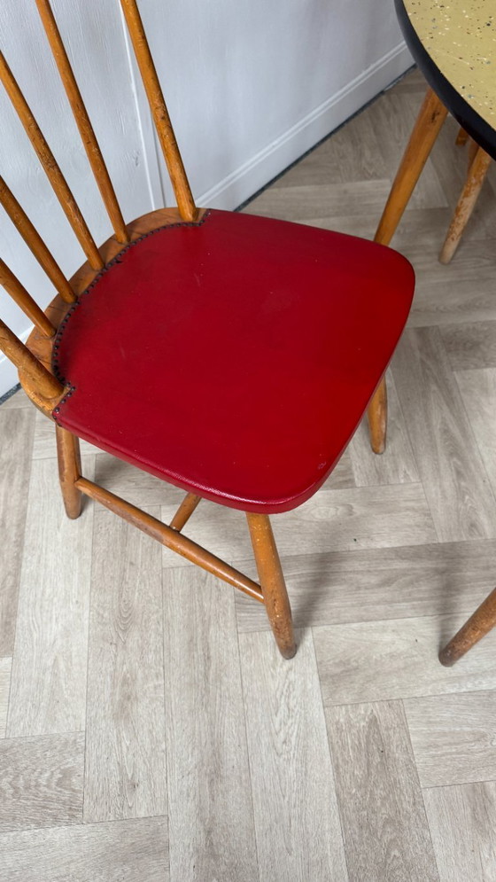 Image 1 of Silla de láminas 4x con tablero de terrazo