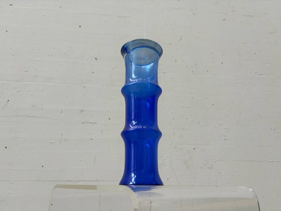 Image 1 of Cobalt blue glass vase in space age style, 1970s