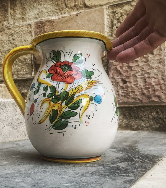 Image 1 of Coppia caraffe anni 60/80 aritistiche deruta 