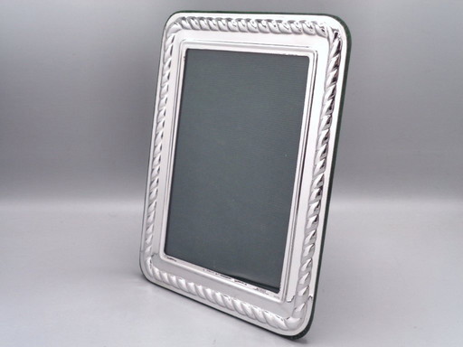 Handgegraveerd, verzilverd metalen frame, model San Marco, 13x18 cm.