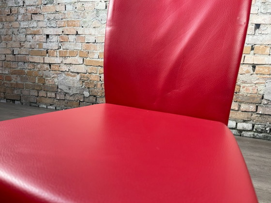 Bert Plantagie Misty - Cuir | Dutch Design, Chaises de salle à manger, Métal, Rouge, Modern (photo 11 sur 15)