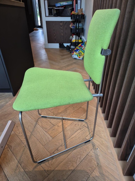 Set of 6 Gispen S02 Dining chairs - Designed by Peter Ghyczy – rvs (photo 4 of 8)