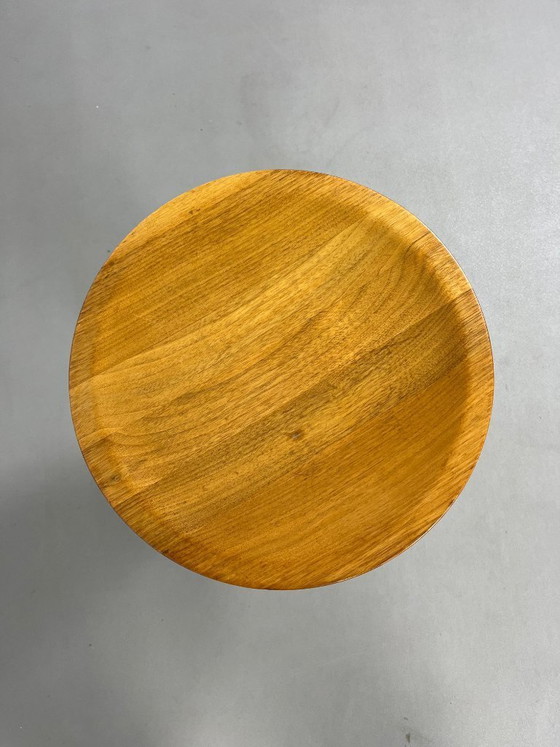 Image 1 of Sgabello modello A in noce, prodotto nei primi anni '90 da Ray & Charles Eames per Vitra.