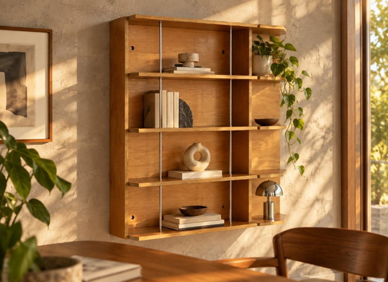 Mobile a parete vintage | Mobile pensile | Librerie – Legno (photo 6 of 6)