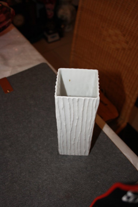 Image 1 of Hutschenreuther Hohenberg vase - cookie porcelain - 21 cm high