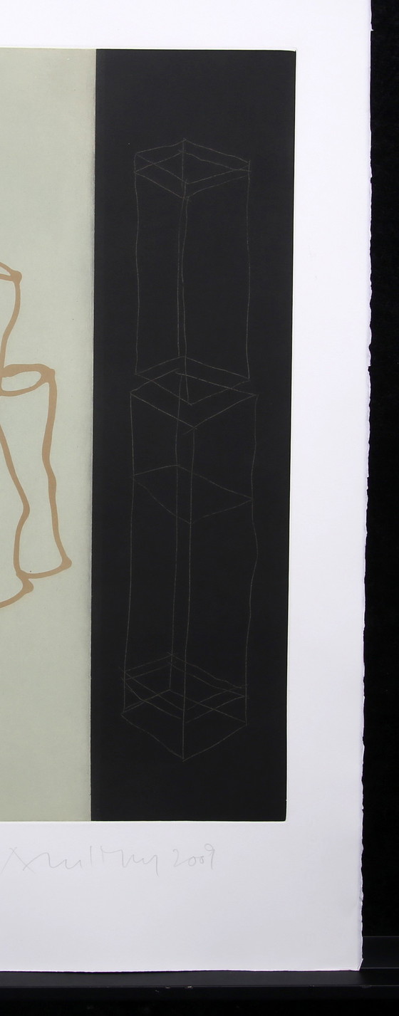 Image 1 of Merz, Albert - sin título (15/50) - grabado en color / técnica mixta - firmado a mano