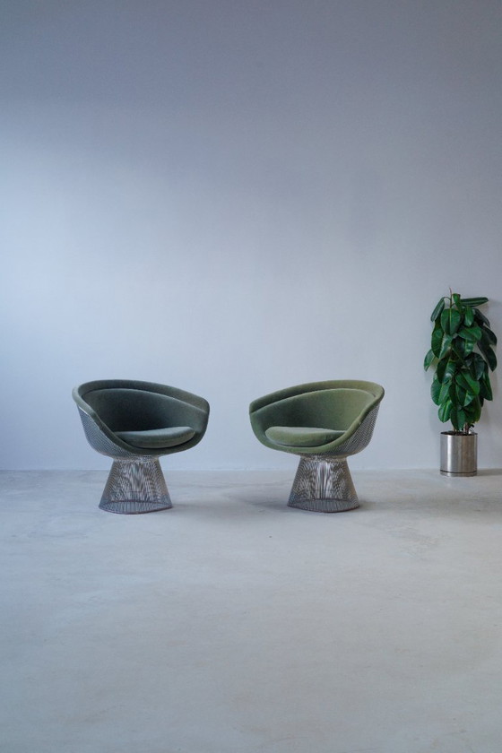 Image 1 of Set di 2 poltrone Platner di Warren Platner per Knoll