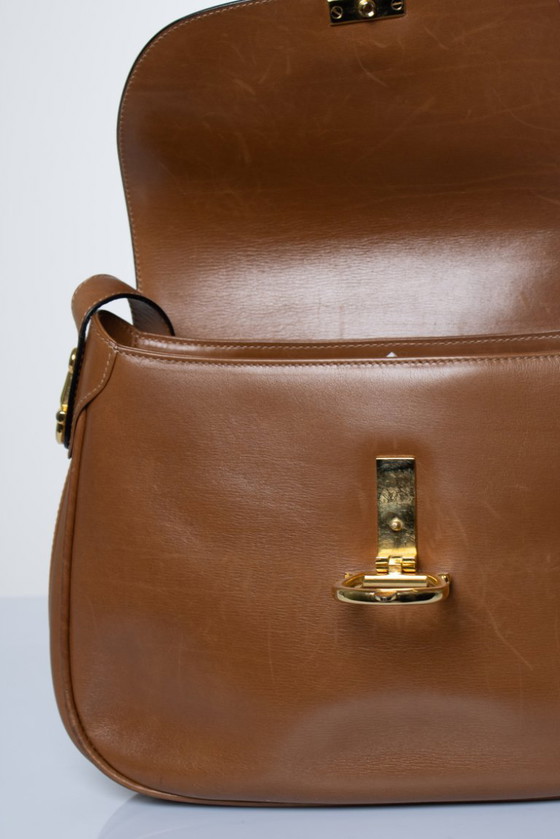 Gucci, Vintage Cognac GG Clasp Bag – Shoulder bags, Calfskin (photo 12 of 15)