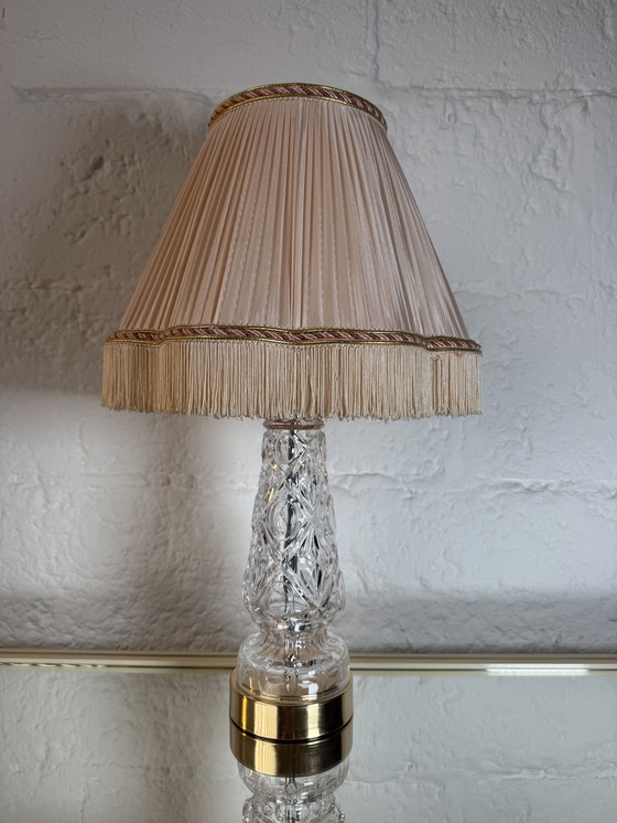 Image 1 of Lampe cristal style Hollywood Regency 80’s