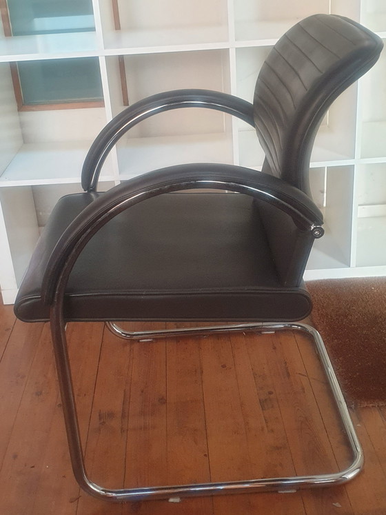 Image 1 of 9x Thonet Sled Chairs Dark Brown