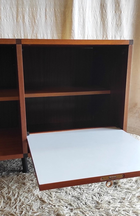 Image 1 of Enfilade moderniste en teck par ARP pour Minvielle - années 50/60