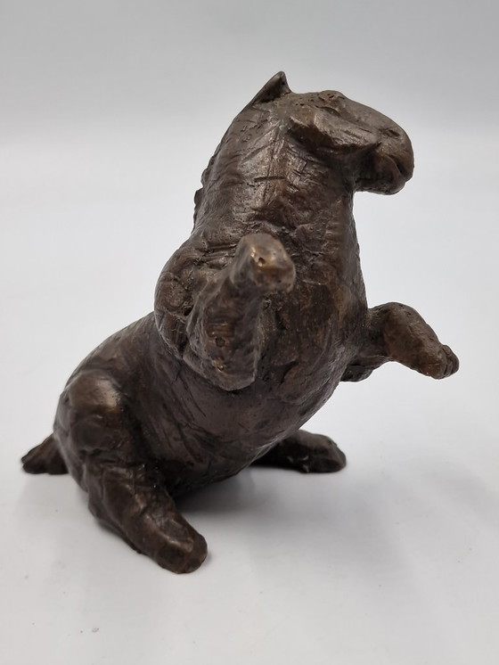 Image 1 of Kleine Bronzeskulptur eines Pferdes, Arthur Spronken?